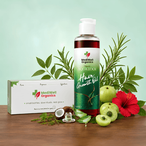 Mediwell AquaLock Hair Growth Oil - Mediwell Organics