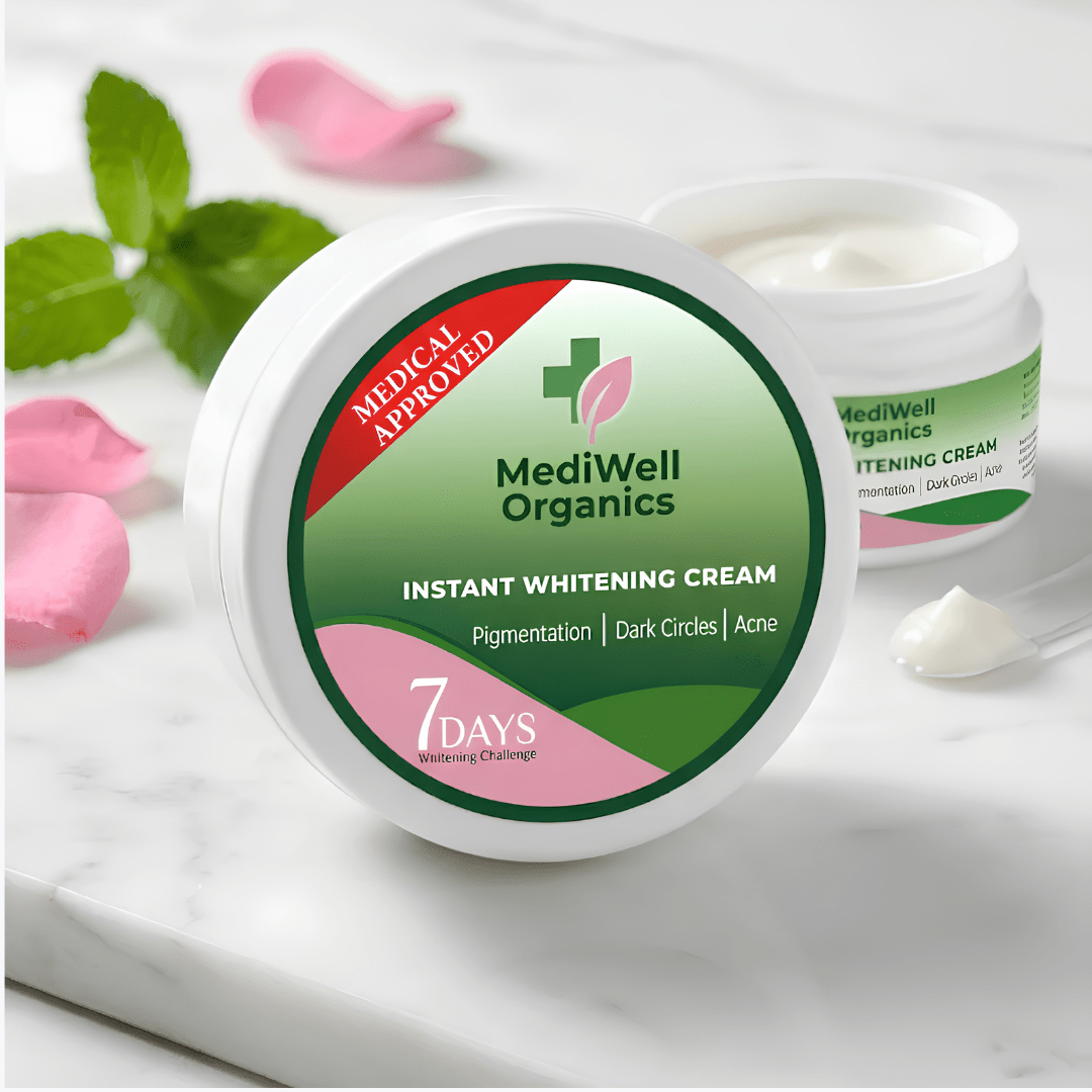 Mediwell Instant Whitening Cream - 7 Days Formula - Mediwell Organics